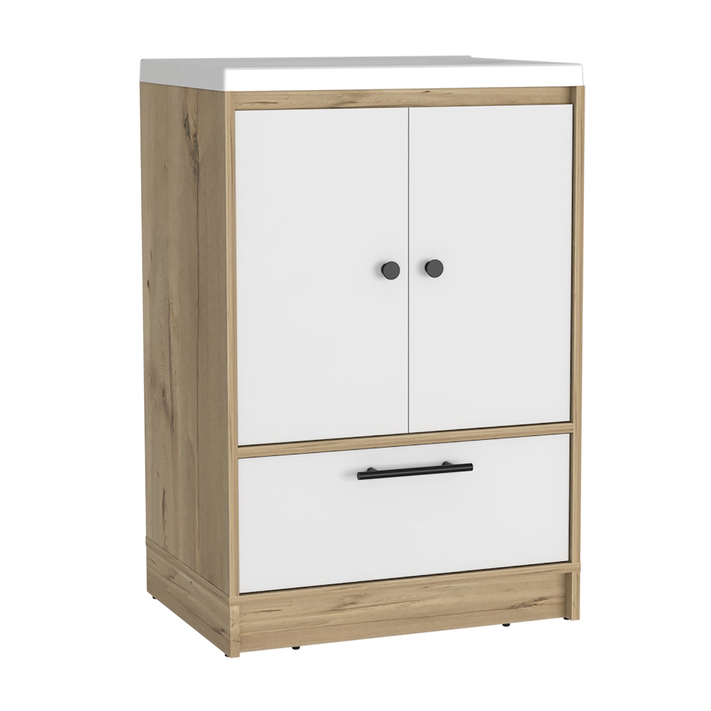 Combo Bicolor, Duna y Blanco, incluye mueble lavamanos y optimizador