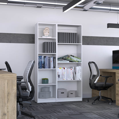 Combo Home, Estante Colección 2, Blanco, con dos estantes