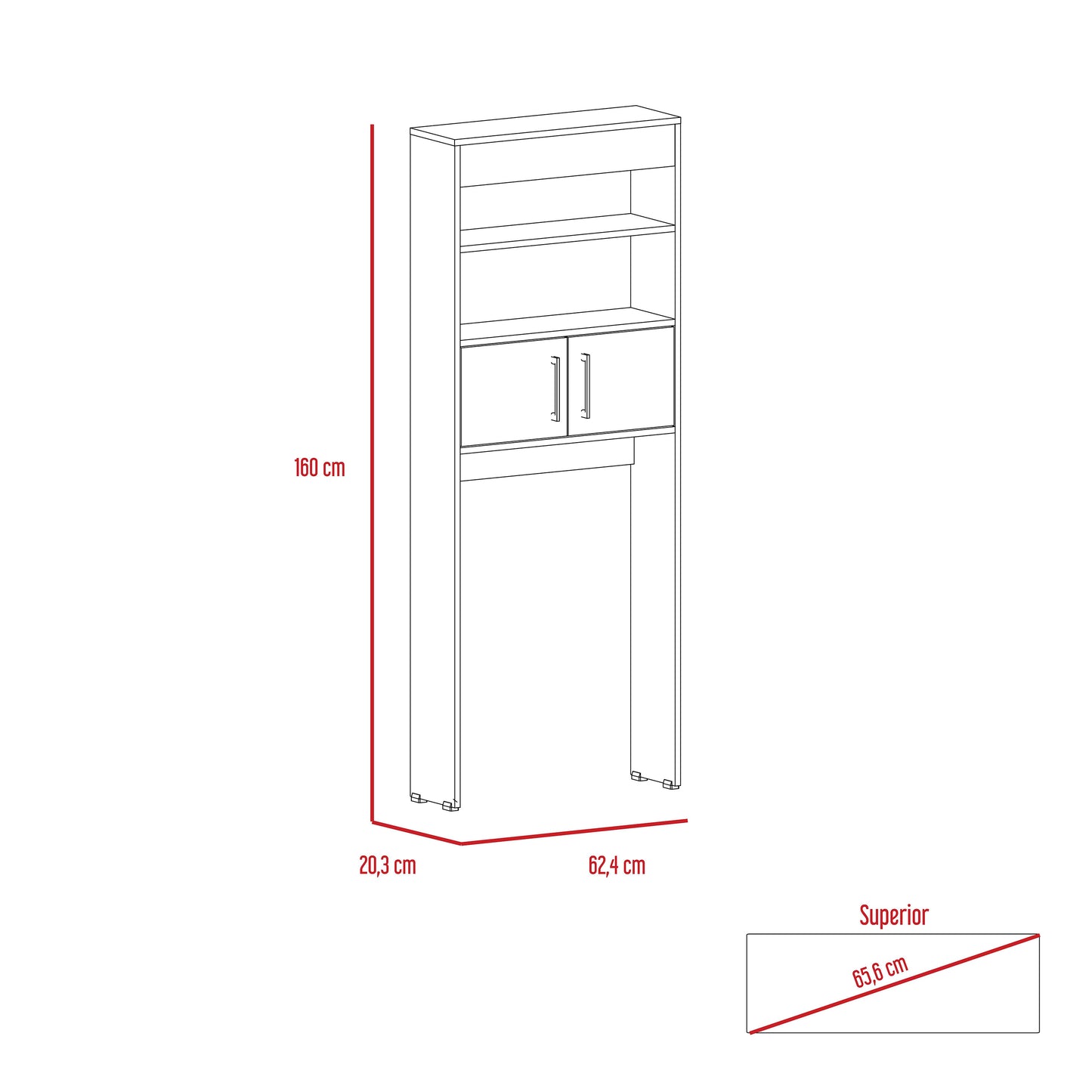 Combo Bicolor, Blanco y Duna, incluye mueble lavamanos y optimizador