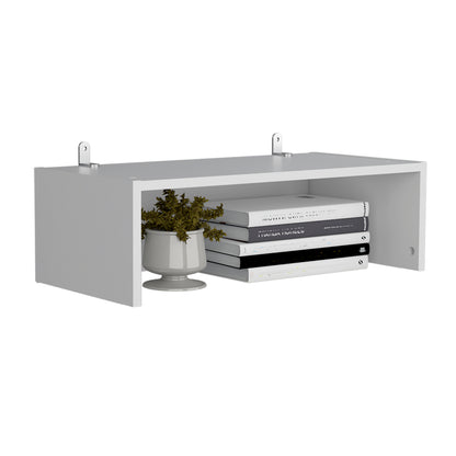 Combo Home, Estante Colección 25, Blanco, con dos estantes