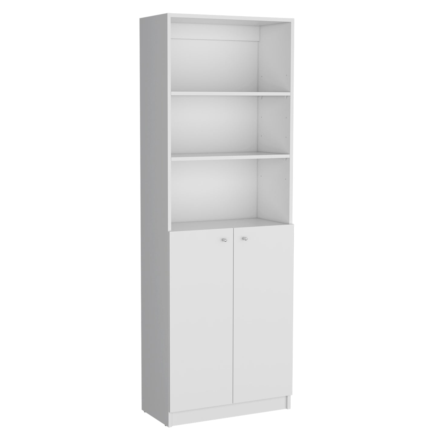 Combo Home, Estante Colección 25, Blanco, con dos estantes