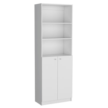 Combo Home, Estante Colección 25, Blanco, con dos estantes