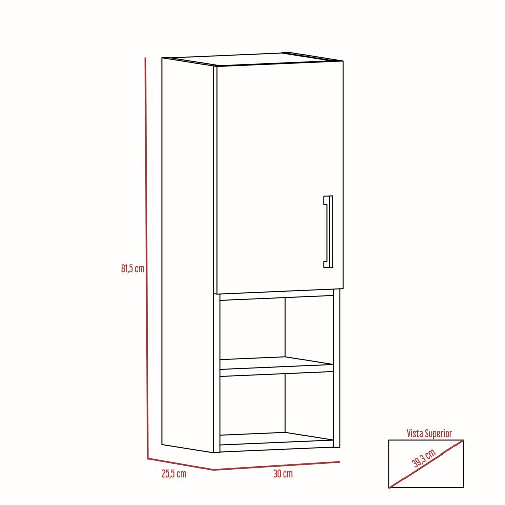 Combo Barcelona, Miel, incluye mueble lavamanos, muro y botiquín