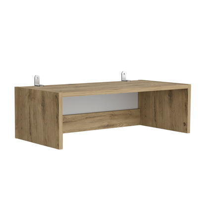 Combo Home, Estante Colección 31, Macadamia, con tres estantes