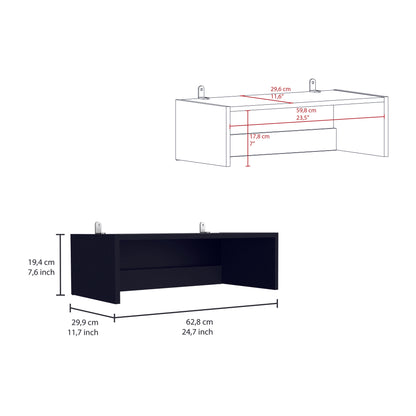 Combo Home, Estante Colección 31, Wengue, con tres estantes