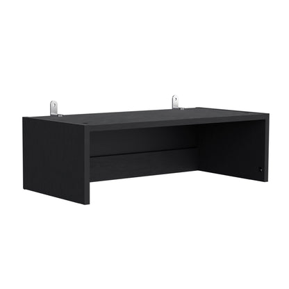 Combo Home, Estante Colección 34, Wengue, con un estante y complemento