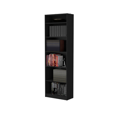 Combo Home, Estante Colección 35, Wengue, con un estante y complemento
