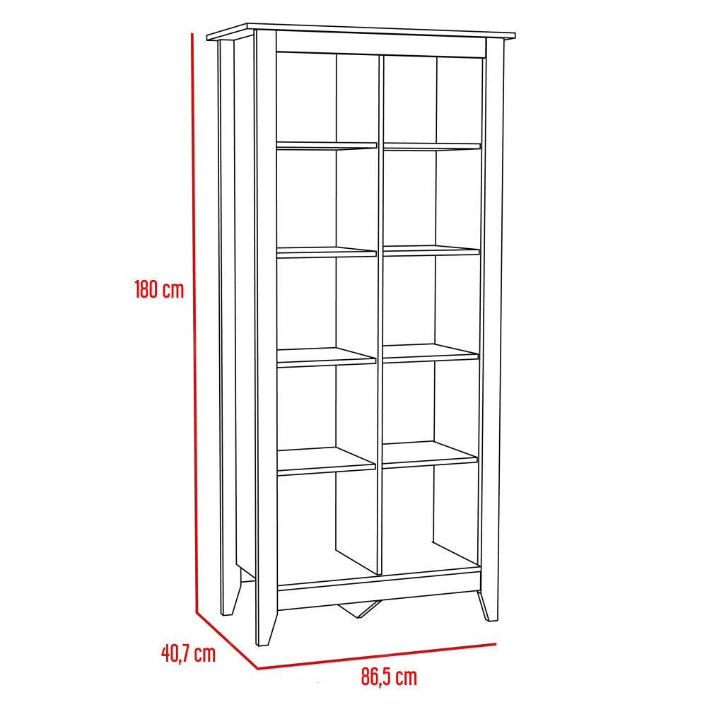 Combo Essential, Rovere y Blanco, incluye escritorio y biblioteca