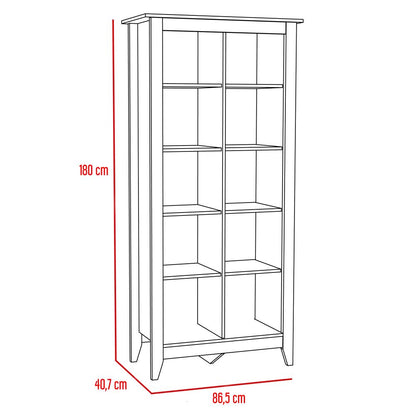 Combo Essential, Rovere y Blanco, incluye escritorio y biblioteca