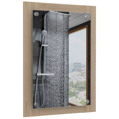 Combo Bath Rovere y Blanco, incluye espejo, optimizador lavamanos y baño