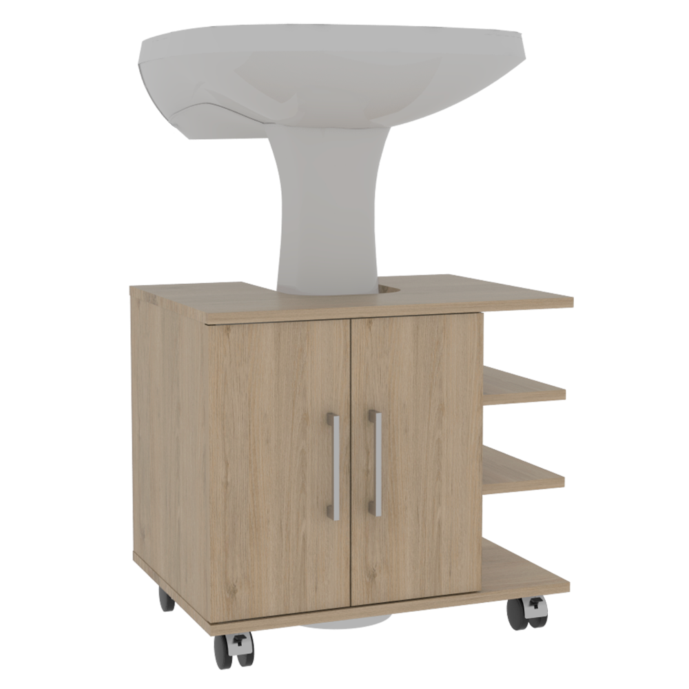 Combo Bath Rovere y Blanco, incluye espejo, optimizador lavamanos y baño