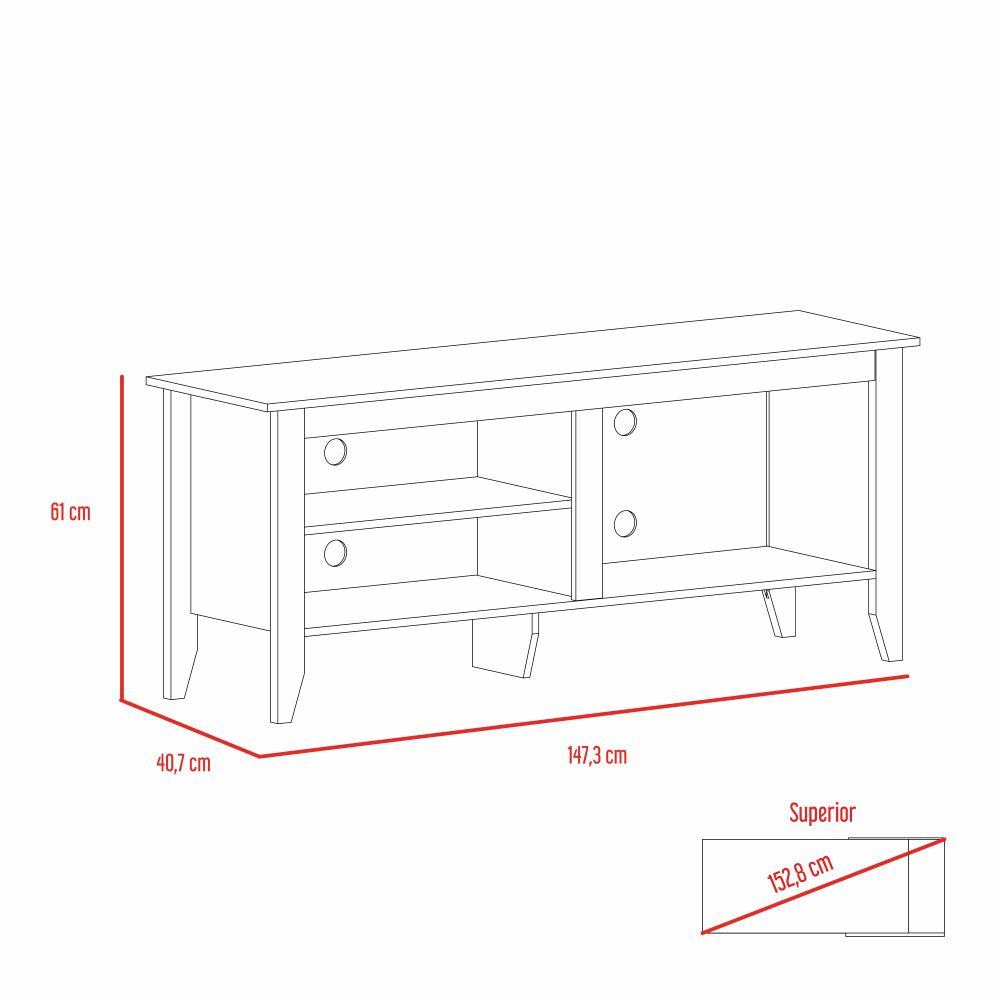 Combo Essential, Wengue, incluye rack TV, mesa de centro y arrimo