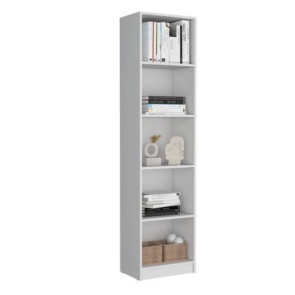 Combo Home, Estante Colección 6, Blanco, con un estante de dos puertas