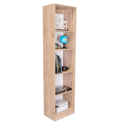 Combo Home, Estante Colección 7, Macadamia, con tres estantes
