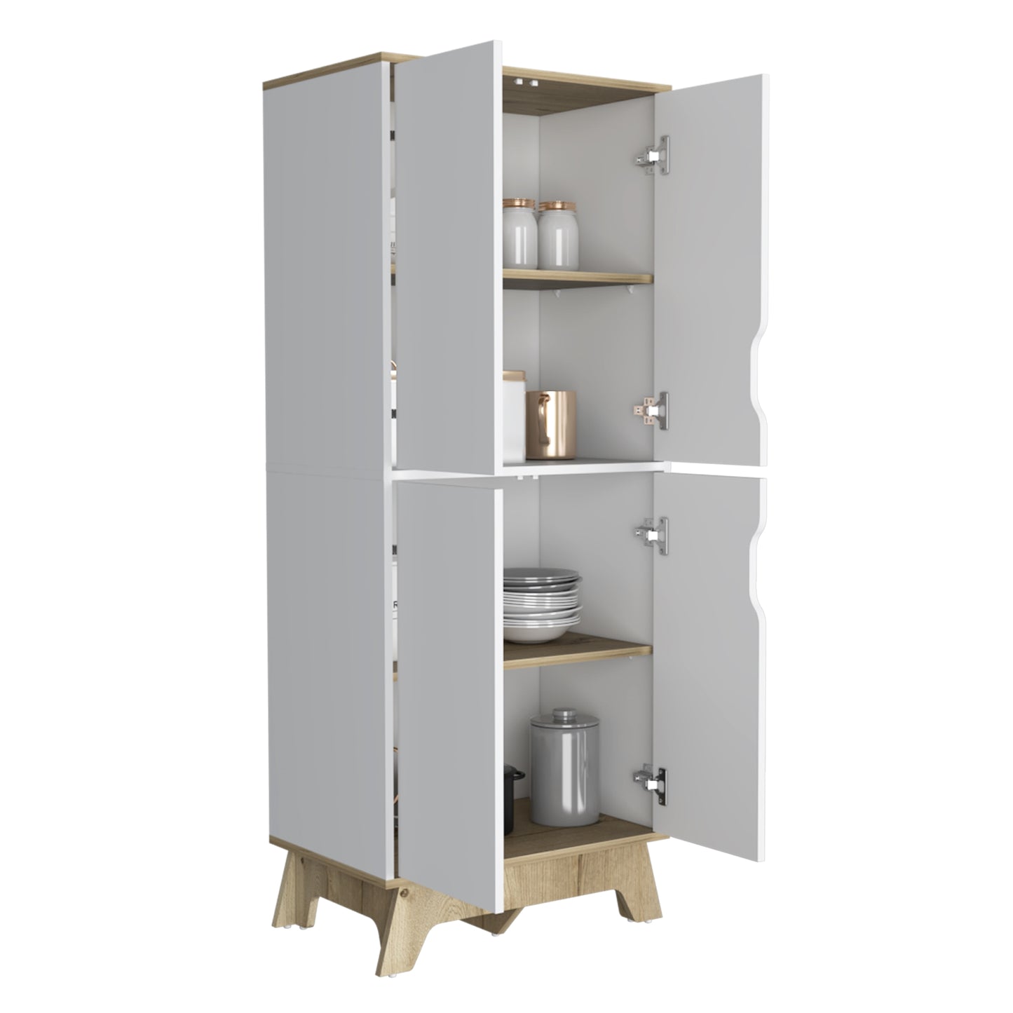 Mueble Alacena Cuatro Puertas, FM Furniture 001B Blanco