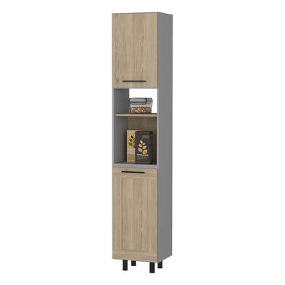 Mueble Despensa Dos Puertas, FM Furniture 004G Gris