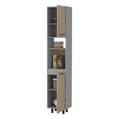 Mueble Despensa Dos Puertas, FM Furniture 004G Gris