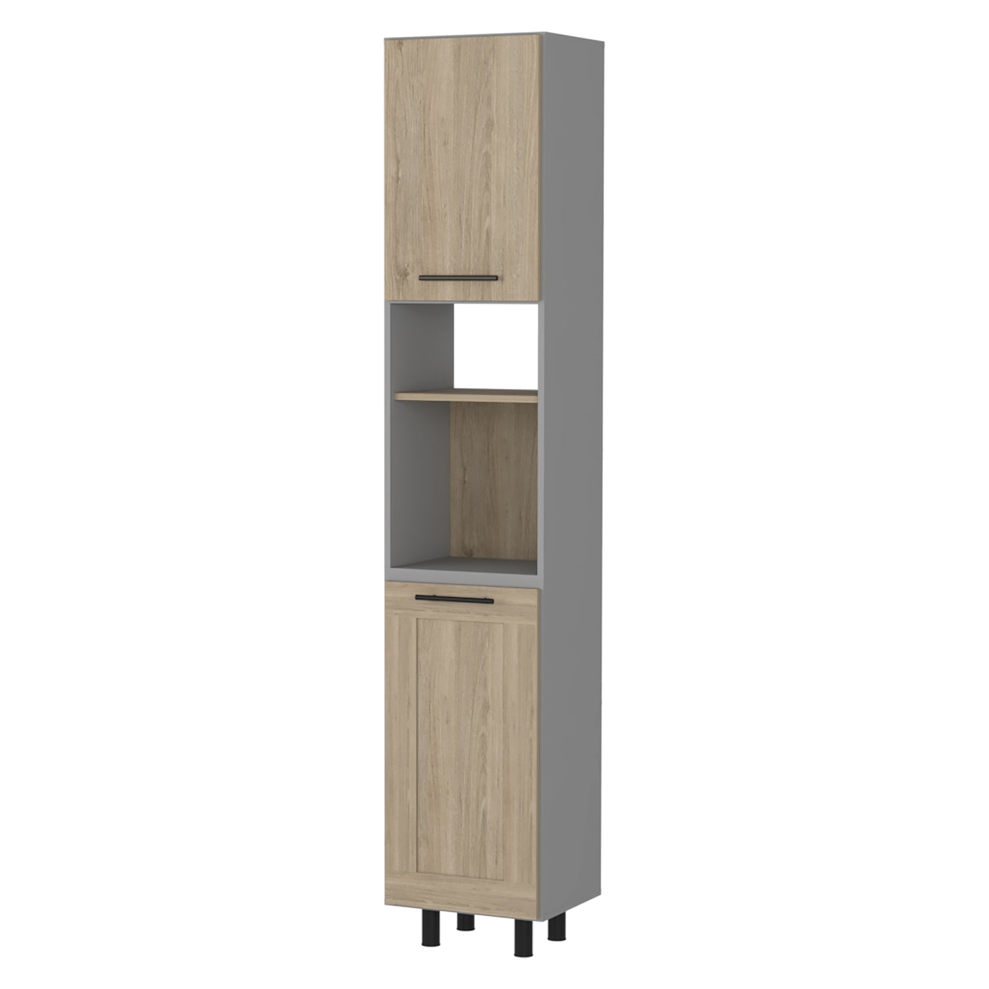 Mueble Despensa Dos Puertas, FM Furniture 004G Gris