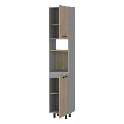 Mueble Despensa Dos Puertas, FM Furniture 004G Gris