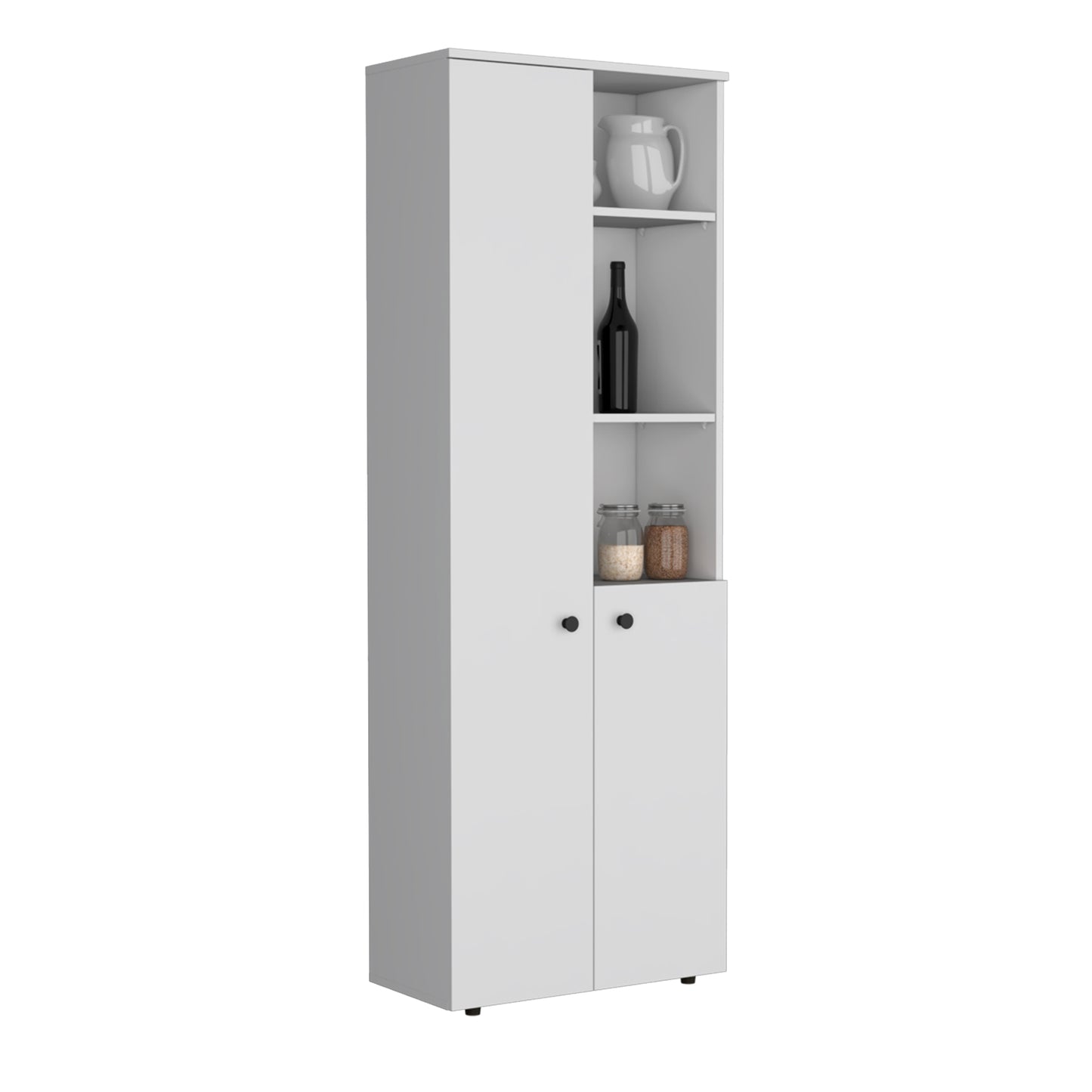 Isla De Cocina Dos Puertas, FM Furniture 010B Blanco
