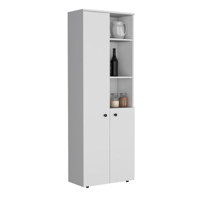 Isla De Cocina Dos Puertas, FM Furniture 010B Blanco