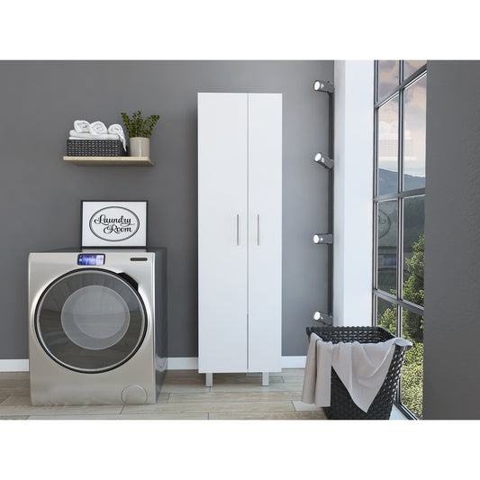 Mueble De Aseo Dos Puertas, FM Furniture 016B Blanco (vista 2)
