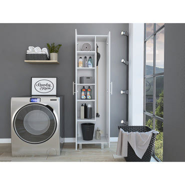Mueble De Aseo Dos Puertas, FM Furniture 016B Blanco (vista 3)