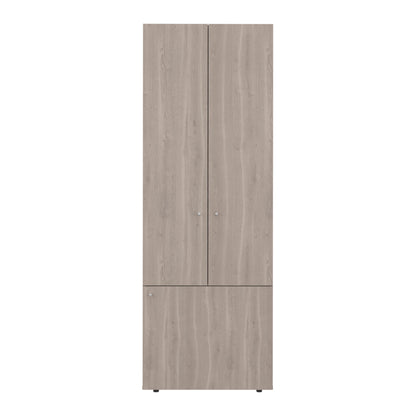 Combo Closet H-180 Siete Puertas, Almacenamiento, Optimizacion, Zapatero, Colgado, Color Bardolino