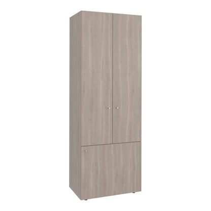Combo Closet H-200 Seis Puertas, Almacenamiento, Zapatero, Colgado, Color Bardolino