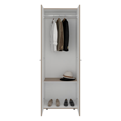 Combo Closet H-180 Siete Puertas, Almacenamiento, Optimizacion, Zapatero, Colgado, Color Bardolino