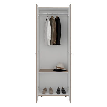 Combo Closet H-200 Cuatro Puertas, Almacenamiento, Optimizacion, Color Bardolino