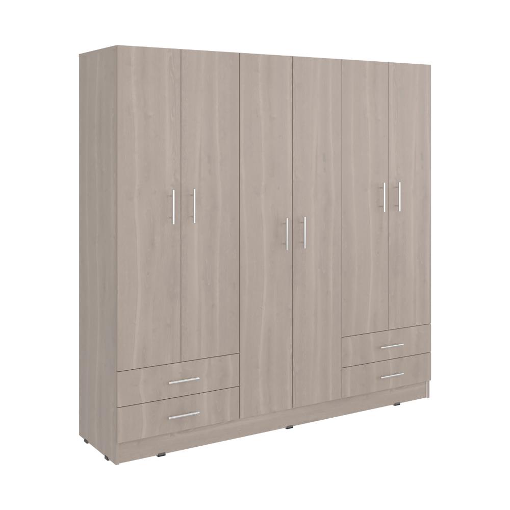 Closet Petunia, Bardolino y Blanco, con cuatro organizadores