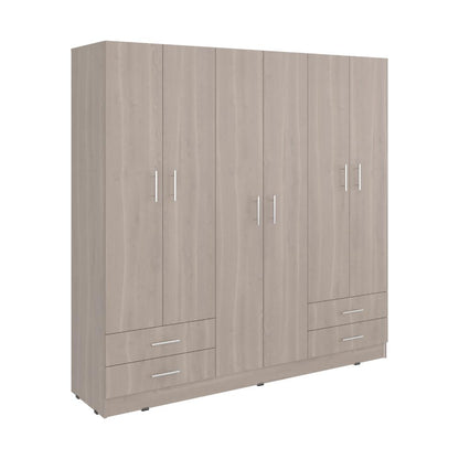 Closet Petunia, Bardolino y Blanco, con cuatro organizadores