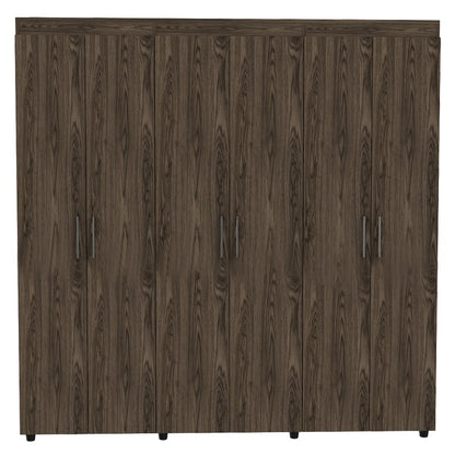 Closet Amatista Color Coñac y Blanco Para Dormitorio