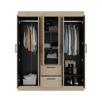 Closet 150 Vm 6 Puertas 2 Cajones, Cartagena y Wengue