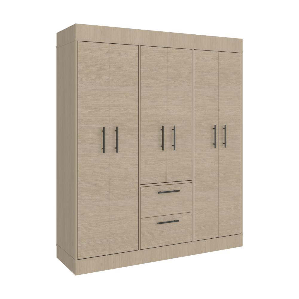 Closet 150 Vm 6 Puertas 2 Cajones, Cartagena y Wengue