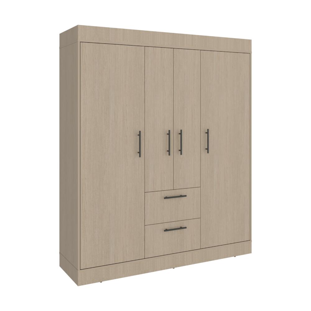 Closet 150 Vm 4 Puertas 2 Cajones, Cartagena y Wengue
