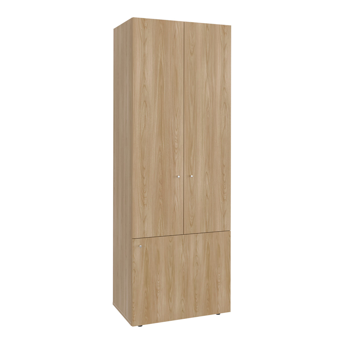 Combo Closet H-200 Diez Puertas, Almacenamiento, Optimizacion, Zapatero, Colgado, Color Fresno