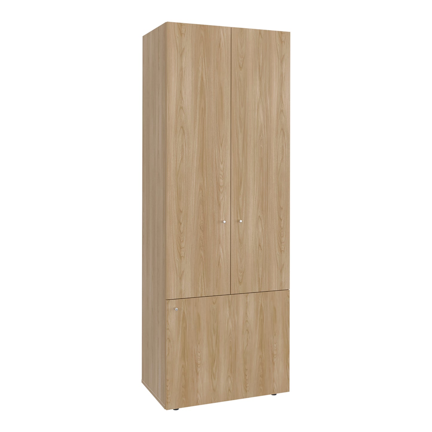 Combo Closet H-180 Cinco Puertas, Almacenamiento, Optimizacion, Colgado, Color Fresno