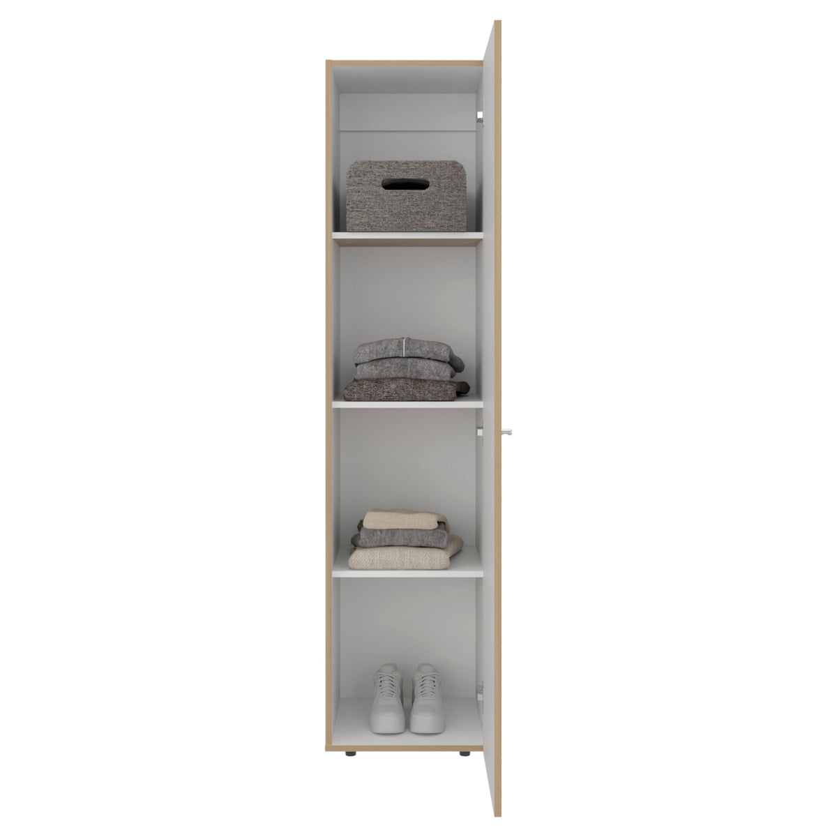 Closet Tuhome Dreams M4 Una Puerta, Fresno/Blanco (vista 3)