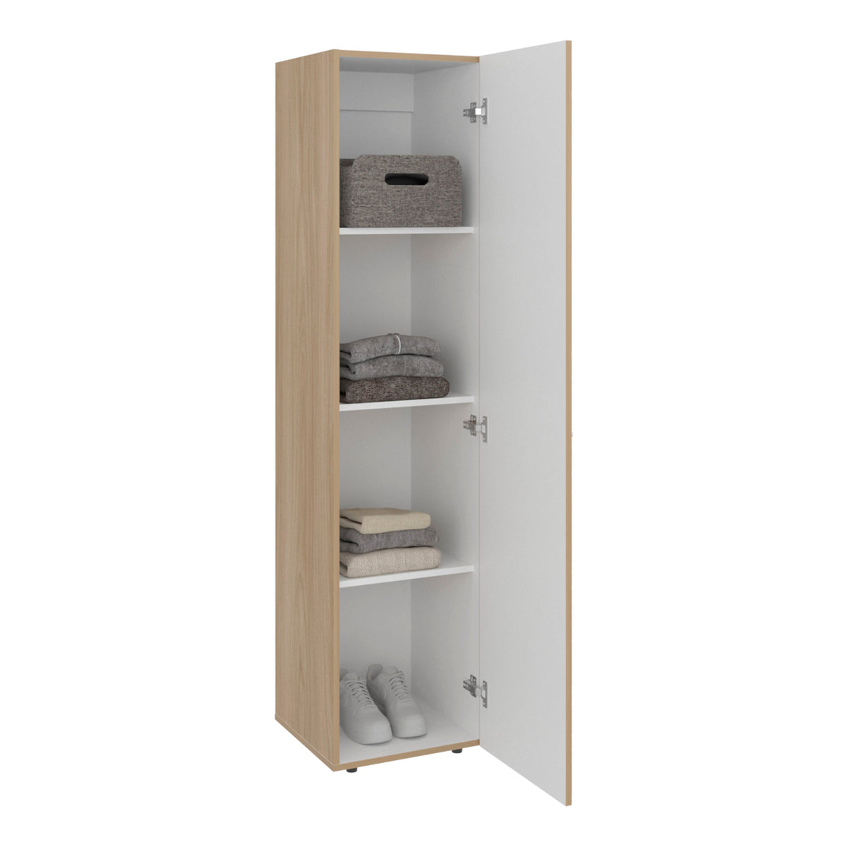 Closet Tuhome Dreams M4 Una Puerta, Fresno/Blanco (vista 4)