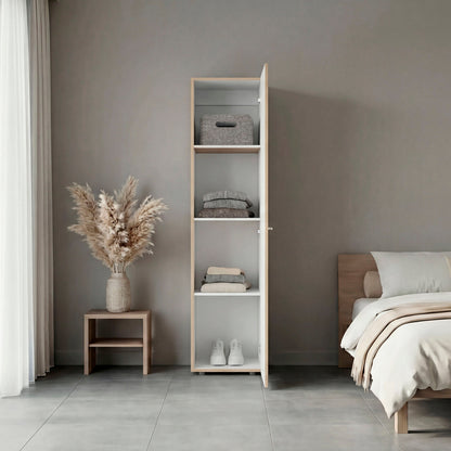 Closet Tuhome Dreams M4 Una Puerta, Fresno/Blanco (vista 6)