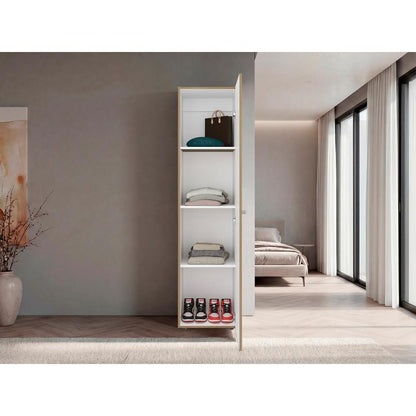 Closet Tuhome Dreams M5 Una Puerta Con Espejo, Fresno (vista 2)