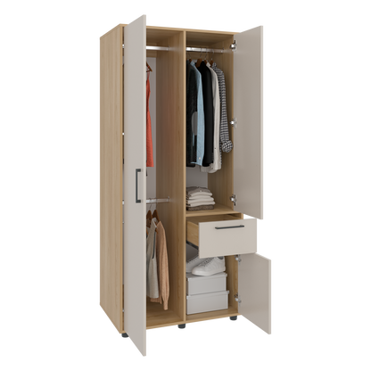 Closet Tres Puertas Un Cajon Vance, Fresno Y Capri