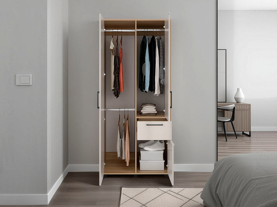 Closet Tres Puertas Un Cajon Vance, Fresno Y Capri