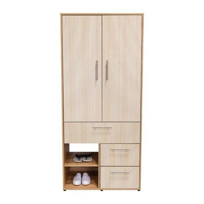 Closet sevilla, Fresno Europeo, con dos puertas abatibles y tres cajones