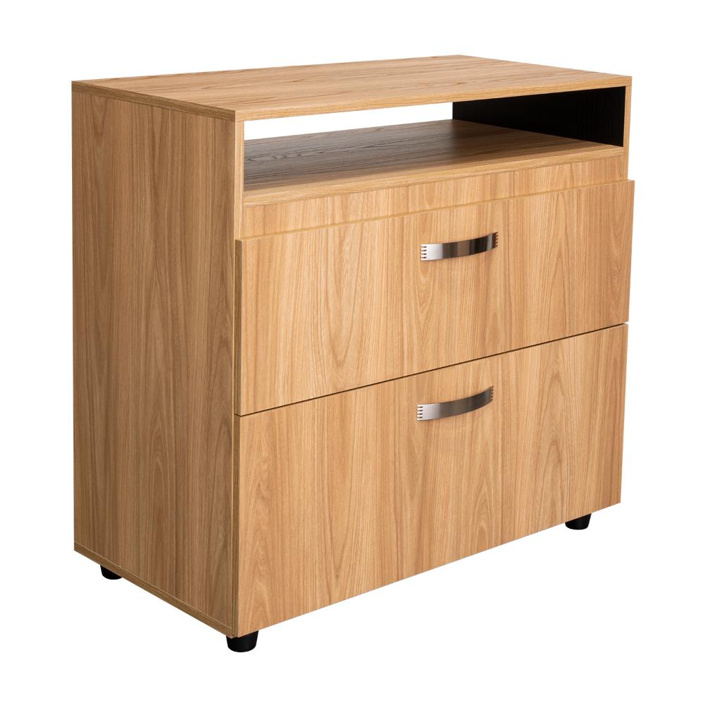 Comoda Barilo Dos Cajones, Fresno / Wengue (vista 7)