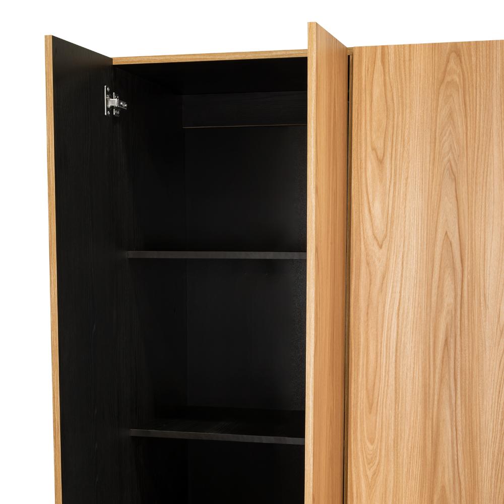 Closet Barin 120, Fresno Europeo y Wengue, Con Cajones De Gran Capacidad Para Su Almacenamiento