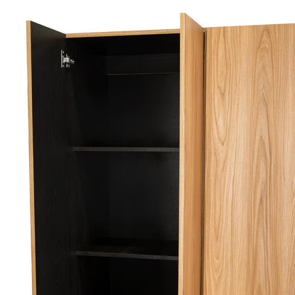 Closet Barin 120, Fresno Europeo y Wengue, Con Cajones De Gran Capacidad Para Su Almacenamiento