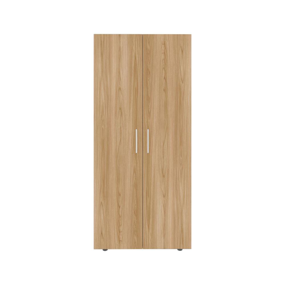 Closet Tera, Fresno Europeo y Wengue, Dos Puertas Abatibles y Dos Tubos Cromados